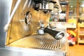 Clear bottles placed in a coffee shop. Royalty Free Stock Photo