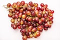 Several bunches of ripe and clean claret color dessert grapes Royalty Free Stock Photo