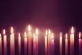 Several candles were lit, warm light with Generative AI