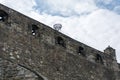 Cannons on the wall of Edinburgh castle Royalty Free Stock Photo