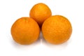 Clementines isolated on a white background