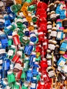 Several colorful bottles of homemade medicine, garrafada, cure, healer.