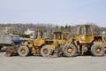 Several construction vehicles Royalty Free Stock Photo