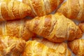 Several Croissants, crescent shape and, like other viennoiserie