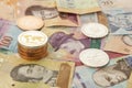 Several cryptocurrencies,bitcoin,ethereum,litecoin,ripple, accompanied by money from Venezuela