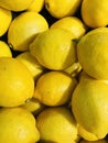 Whole yellow lemons - background Royalty Free Stock Photo