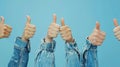 The Thumbs Up Gesture.AI generated image Royalty Free Stock Photo