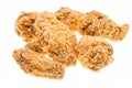 Several hot fried chicken wings Royalty Free Stock Photo
