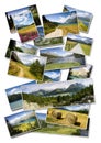 Several images describing the places around Sils Lake in Engadine Valley Europe - Switzerland Royalty Free Stock Photo