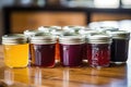several jars of sugar-free jams
