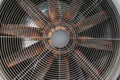 industrial fans together in a foundry steel workshop Royalty Free Stock Photo