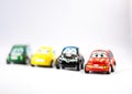 Several law enforcement small cars Royalty Free Stock Photo