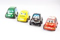 Several law enforcement small cars Royalty Free Stock Photo