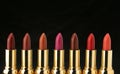 Several lipsticks for make up