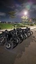 Several motorbikes parked, Central Point Indonesia