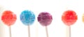 Close up view of colored lollipops Royalty Free Stock Photo