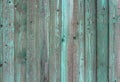 Several of the old board with peeling green paint Royalty Free Stock Photo