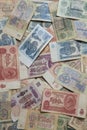 Several old Soviet banknotes Royalty Free Stock Photo