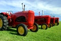 Several Old Tractors Royalty Free Stock Photo