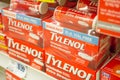 Tylenol packs at the drug store Royalty Free Stock Photo