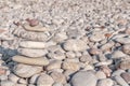 Several pebble stone complex like symbol for zen and relax concept