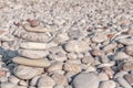 Several pebble stone complex like symbol for zen and relax concept Royalty Free Stock Photo