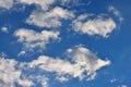 Several pieces of clouds in bule sky