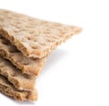 Several pieces of crisp cereal bread Royalty Free Stock Photo