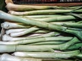 Several pieces of leek - vegetable