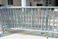 Several pieces of barrier fencing