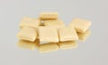 Several pieces of nicotine gum Royalty Free Stock Photo