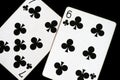 Several playing cards on a dark background c Royalty Free Stock Photo