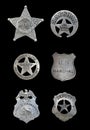 Several Police and Sheriff Badges