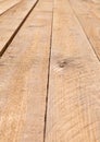Several rough sawn lumber boards