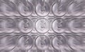 Several rows of aluminum cans Royalty Free Stock Photo