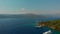 Several Sailing yachts, a delightful seascape drone photo.