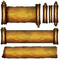 Several scroll elements