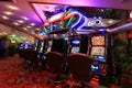 Several slot machines in caino