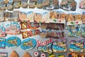 Several souvenirs representing various typical products of Sicily Royalty Free Stock Photo