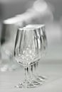 Several spanish glasses called catavinos Royalty Free Stock Photo