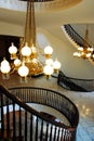 Several Spiral Staircases in the Alabama State Capitol Royalty Free Stock Photo