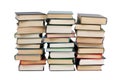 Several stacks of books Royalty Free Stock Photo