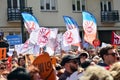 Several thousand teachers, as well as parents and students supporting them, protested, the 16th day of teachers protest. The main