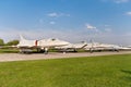 Several Tupolev Tu-22 planes Royalty Free Stock Photo