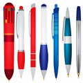 Several types of pens. Stationery