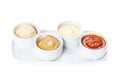 Several types of sauce Royalty Free Stock Photo