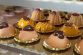 Several Types of Sweet Mousse and delicious Puddings