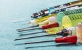 Several Types Of Syringes For Palliative Care Royalty Free Stock Photo