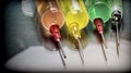 Several Types Of Syringes For Palliative Care Royalty Free Stock Photo