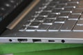 several USB Ports and an Ethernet port on the side of the laptop